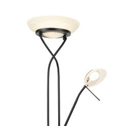 QAZQA Stehleuchte schwarz inkl. LED und Dimmer mit Leselampe dim to warm - Empoli -Stehlampen Verkaufsladen 3970 103425 2