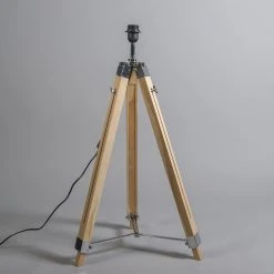 QAZQA Stehleuchte im Landhausstil mit schwarzem Leinenschirm 45 cm - Tripod 16 QAZQA Stehleuchte im Landhausstil mit schwarzem Leinenschirm 45 cm - Tripod -Stehlampen Verkaufsladen 3974 92830 4