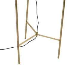 QAZQA Art Deco Stehlampe Messing mit rosa Glas - Bliss 24 QAZQA Art Deco Stehlampe Messing mit rosa Glas - Bliss -Stehlampen Verkaufsladen 4006 102121 8