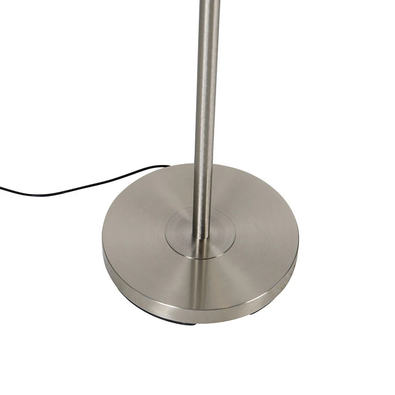QAZQA Moderne Stehlampe Stahl inkl. LED mit Fernbedienung und Lesearm - Strela 16 QAZQA Moderne Stehlampe Stahl inkl. LED mit Fernbedienung und Lesearm - Strela – Bild 14