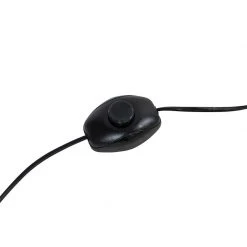 QAZQA Vintage Stehlampe Gold mit Baumwollschirm schwarz - Botanica -Stehlampen Verkaufsladen 4025 103626 9