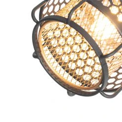 QAZQA Design-Stehlampe Schwarz mit Gold 3-flammig - Noud -Stehlampen Verkaufsladen 4025 105052 5