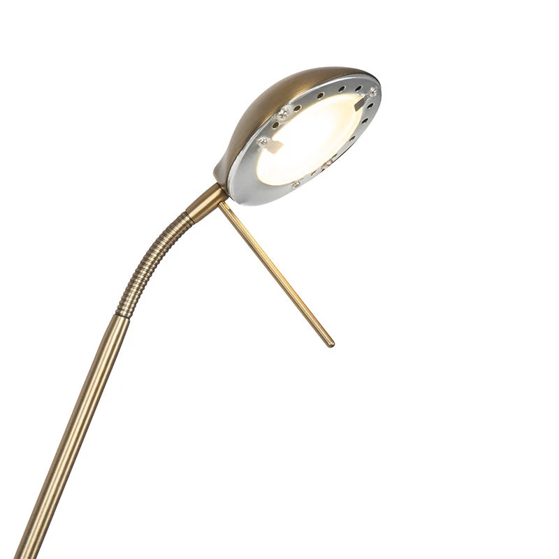 QAZQA Moderne Stehlampe Bronze mit Leselampe inkl. LED dunkel bis warm - Diva 6 QAZQA Moderne Stehlampe Bronze mit Leselampe inkl. LED dunkel bis warm - Diva – Bild 4