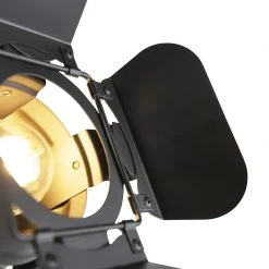 QAZQA Industrielle Stehlampe schwarz kippbar - Film -Stehlampen Verkaufsladen 4085 96898 7