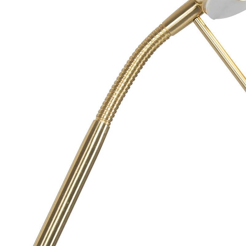 QAZQA Moderne Stehleuchte Messing mit Leselampe inkl. LED dim to warm - Diva 11 QAZQA Moderne Stehleuchte Messing mit Leselampe inkl. LED dim to warm - Diva – Bild 9