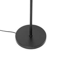 QAZQA Vloerlamp zwart met goud met smoke glas 2-lichts - Zuzanna -Stehlampen Verkaufsladen 4179 105508 9