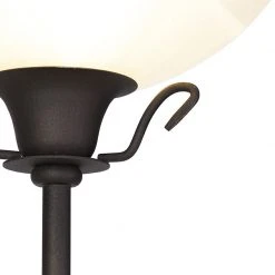 QAZQA Klassische Stehlampe braun mit Leselampe - Dallas -Stehlampen Verkaufsladen 4180 93311 6