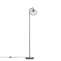 QAZQA Design-Stehlampe schwarz 23 cm - Margarita 24 QAZQA Design-Stehlampe schwarz 23 cm - Margarita -Stehlampen Verkaufsladen 4182 105356 8