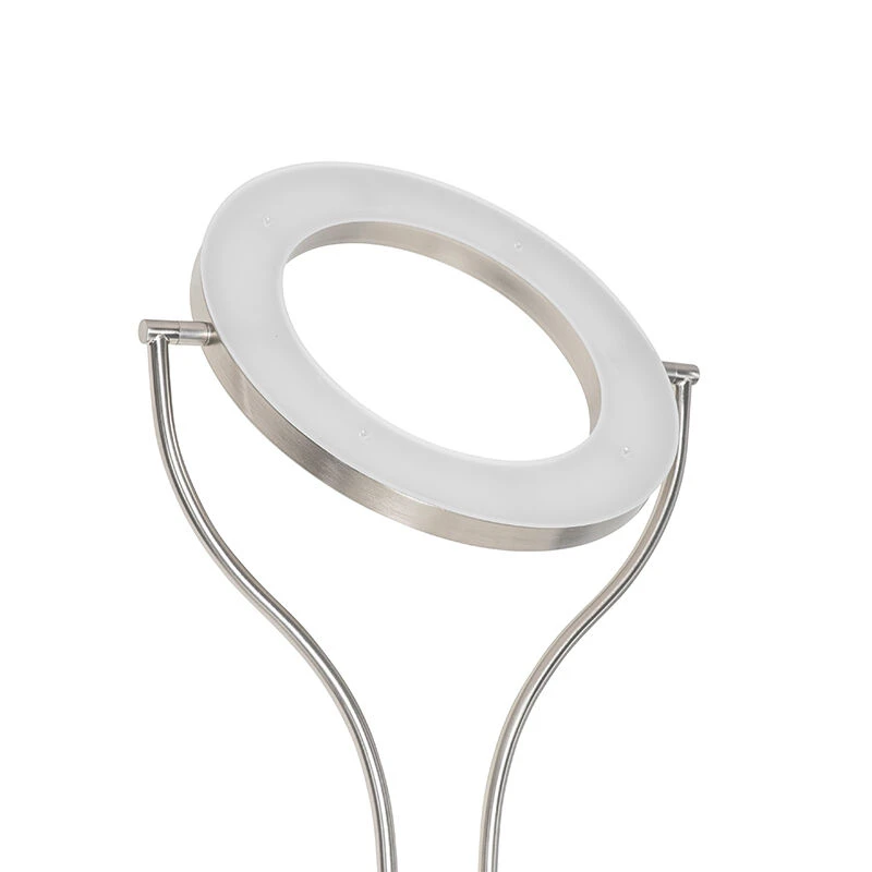 QAZQA Moderne Stehleuchte Stahl mit Lesearm inkl. LED und Dimmer - Divo 11 QAZQA Moderne Stehleuchte Stahl mit Lesearm inkl. LED und Dimmer - Divo – Bild 9