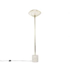 QAZQA Design Stehleuchte weiß mit Messing - Ella 31 QAZQA Design Stehleuchte weiß mit Messing - Ella -Stehlampen Verkaufsladen 4219 103456 14