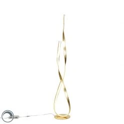 Paul Neuhaus Design Stehleuchte gold inkl. LED und Dimmer - Belinda