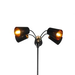 QAZQA Moderne Stehlampe schwarz 5-Licht - Carmen -Stehlampen Verkaufsladen 4328 103503 9