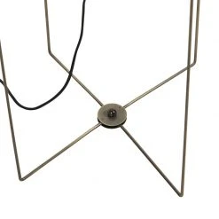 QAZQA Design Stehleuchte Stahl mit beigem Leinenschirm - Reichhaltig -Stehlampen Verkaufsladen 4335 102504 8