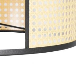 QAZQA Retro Stehlampe schwarz mit Rattan 40 cm - Akira -Stehlampen Verkaufsladen 4350 105035 2