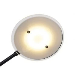 QAZQA Stehlampe schwarz mit Lesearm inkl. LED und USB-Anschluss - Sevilla -Stehlampen Verkaufsladen 4409 99508 7