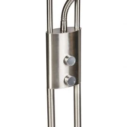 QAZQA Moderne Stehlampe Stahl und Glas inkl. LED mit Lesearm - Divine -Stehlampen Verkaufsladen 4421 99249 3