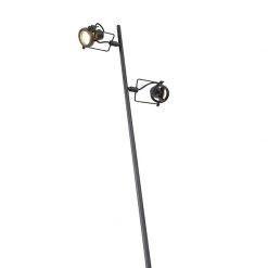 QAZQA Industrie Stehlampe schwarz 2-Licht - Suplux -Stehlampen Verkaufsladen 4423 103063 9