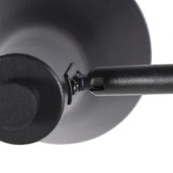 QAZQA Moderne Stehleuchte schwarz mit 2 goldenen Lichtern - Magno -Stehlampen Verkaufsladen 4439 99076 7