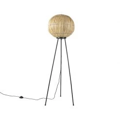 QAZQA Orientalische Stehlampe Dreibein Seegras - Canno