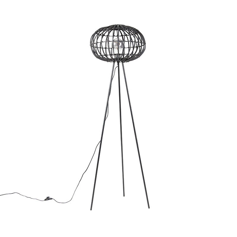 QAZQA Ländliche Stehlampe Stativ schwarz 40 cm - Canna 16 QAZQA Ländliche Stehlampe Stativ schwarz 40 cm - Canna – Bild 14