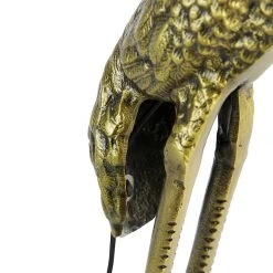 QAZQA Vintage Stehlampe Messing Stoffschirm schwarz - Kranichvogel -Stehlampen Verkaufsladen 4496 103810 4