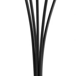 QAZQA Moderne Stehlampe schwarz 5-Licht mit Rauchglas - Athen -Stehlampen Verkaufsladen 4508 103126 7