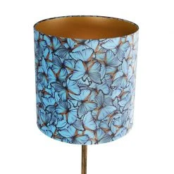 QAZQA Botanische Stehlampe Gold mit Schmetterlingsmuster 40 cm - Simplo -Stehlampen Verkaufsladen 4518 98107 5