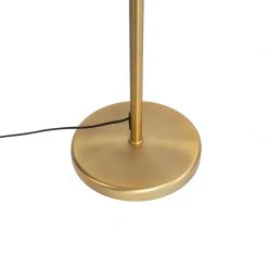 QAZQA Stehlampe Bronze mit weißem Schirm und verstellbarem Arm - Ladas Deluxe -Stehlampen Verkaufsladen 4546 102376 6
