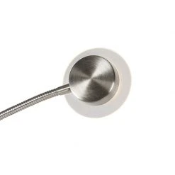 QAZQA Moderne vloerlamp staal incl. LED met leesarm - Chala 24 QAZQA Moderne vloerlamp staal incl. LED met leesarm - Chala -Stehlampen Verkaufsladen 4583 102612 7