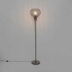 QAZQA Moderne Stehlampe braun - Sapphira -Stehlampen Verkaufsladen 4604 105123 12