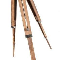 QAZQA Stehleuchte mit Holzstativ und Studiospot - Tripod Shiny -Stehlampen Verkaufsladen 4612 98819 4