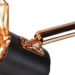 QAZQA Stehleuchte schwarz mit Kupfer 3-Licht - Mesh -Stehlampen Verkaufsladen 4615 98910 5