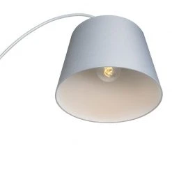 QAZQA Moderne Bogenlampe mit grauem Schirm - Bend -Stehlampen Verkaufsladen 4646 94753 6