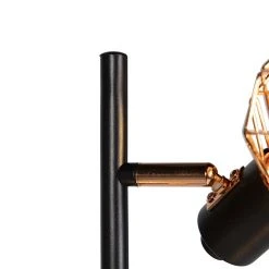 QAZQA Stehleuchte schwarz mit Kupfer 3-Licht - Mesh -Stehlampen Verkaufsladen 4646 98910 7