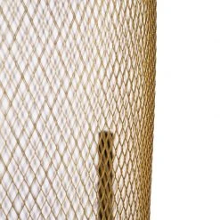 QAZQA Modernes Schwarz mit goldener Stehleuchte - Bliss Mesh -Stehlampen Verkaufsladen 4722 98921 6