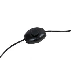 QAZQA Vintage Stehlampe Gold mit schwarzem Samtschirm 50 cm - Botanica -Stehlampen Verkaufsladen 4727 103624 8