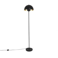 QAZQA Industrielle Stehlampe schwarz mit Gold 160 cm - Magnax -Stehlampen Verkaufsladen 4732 102512 10