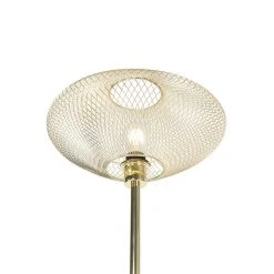 QAZQA Design Stehleuchte weiß mit Messing - Ella 27 QAZQA Design Stehleuchte weiß mit Messing - Ella -Stehlampen Verkaufsladen 4746 103456 10