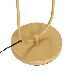 QAZQA Art deco vloerlamp goud met wit glas - Isabella -Stehlampen Verkaufsladen 4754 105934 5