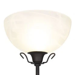 QAZQA Klassische Stehlampe braun mit Leselampe - Dallas -Stehlampen Verkaufsladen 4769 93311 5