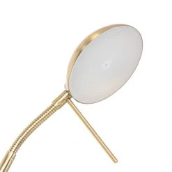 QAZQA Moderne Stehleuchte gold mit Lesearm inkl. LED und Dimmer - Divo -Stehlampen Verkaufsladen 4795 104099 9