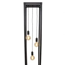 QAZQA Design Stehleuchte schwarz 3-Licht - Käfig -Stehlampen Verkaufsladen 4798 102056 10