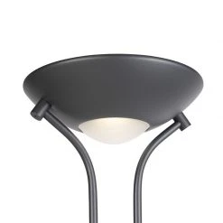 QAZQA Stehleuchte schwarz mit Leseleuchte inkl. LED und Dimmer - Diva 2 -Stehlampen Verkaufsladen 4804 91863 6