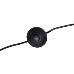 QAZQA Stehlampe schwarz mit schwarzem Schirm und goldener Innenseite - Ilse -Stehlampen Verkaufsladen 4870 102214 10