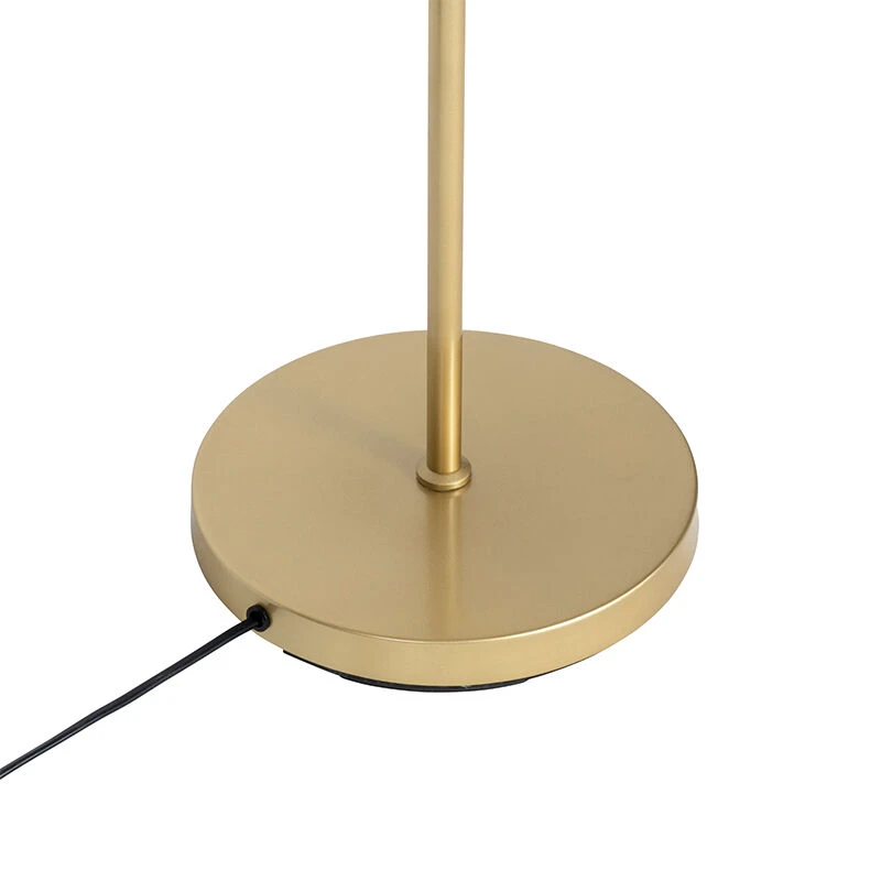 QAZQA Art Deco Stehleuchte Gold mit Milchglas 2-Licht - Pallon 12 QAZQA Art Deco Stehleuchte Gold mit Milchglas 2-Licht - Pallon – Bild 10