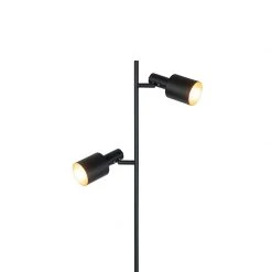 QAZQA Moderne Stehlampe schwarz 2-flammig - Stijn -Stehlampen Verkaufsladen 4969 102532 5