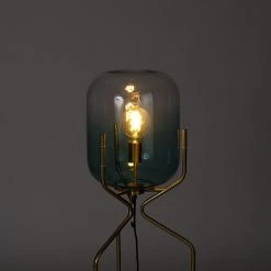 QAZQA Design-Stehlampe Gold mit grünem Glas - Bliss -Stehlampen Verkaufsladen 5009 104863 11