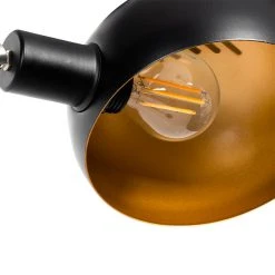 QAZQA Design Stehlampe schwarz mit gold 5-flammig - Sixties Marmo -Stehlampen Verkaufsladen 5125 104440 2