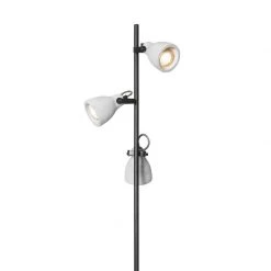 QAZQA Industrie-Stehlampe Holz mit Beton 3-flammig - Creto -Stehlampen Verkaufsladen 5131 104423 5