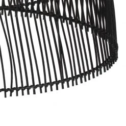 QAZQA Ländliche Stehlampe schwarz mit Rattan - Sam -Stehlampen Verkaufsladen 5132 103518 6